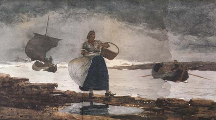 Inside the Bay,Cullercoats (mk44), Winslow Homer